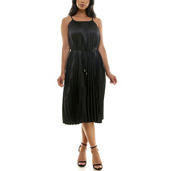 Women's Nina Leonard Pleated Midi Dress