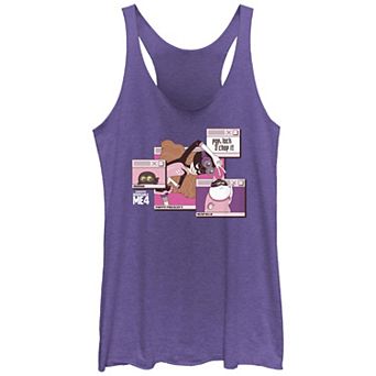 Juniors' Despicable Me 4 Pop, Lock And Chop It Racerback Tank Top