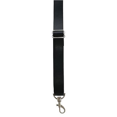 CTM Men's Smooth Coated Leather Suspenders with Metal Swivel Hook Ends