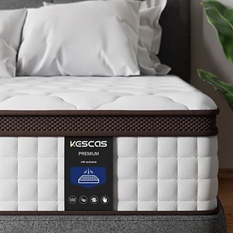Kescas 14 in Medium Firm Memory Foam Hybrid Mattress
