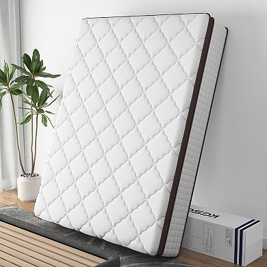 Kescas 14 In. Medium Firm Memory Foam Hybrid Mattress