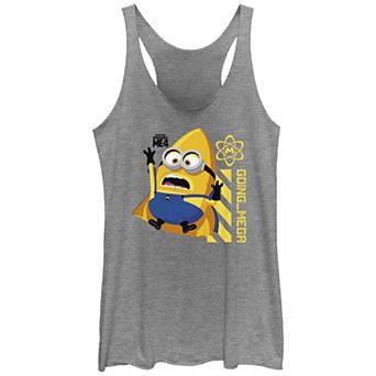 Juniors' Despicable Me 4 Minions Going Mega Poster Racerback Tank Top