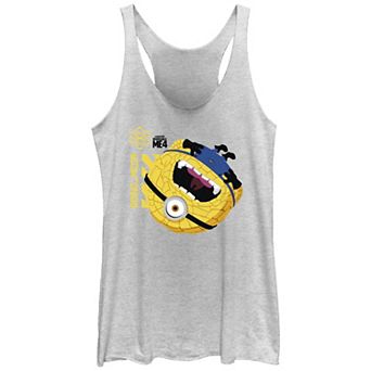 Juniors' Despicable Me 4 Minions Jerry Going Mega Racerback Tank Top