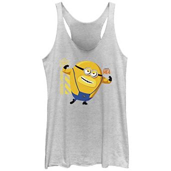 Juniors' Despicable Me 4 Minions Dave Going Mega Racerback Tank Top