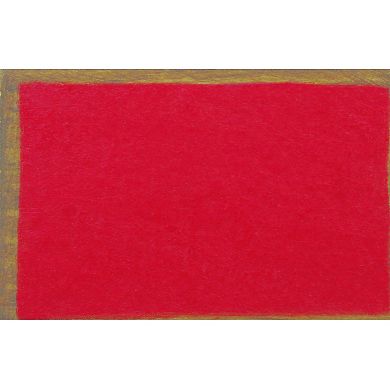 4' Distressed Red Bench with Cubbies