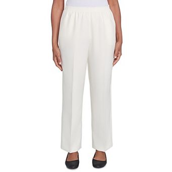 Women's Alfred Dunner Classic Full Elastic Medium Mid Rise Pants