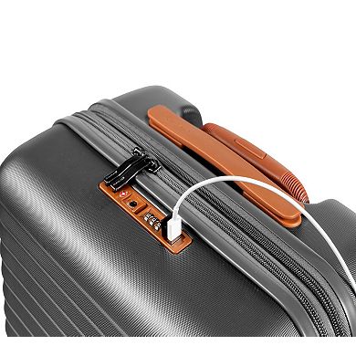 Champs Vintage Ii Collection 3 Piece Luggage Set
