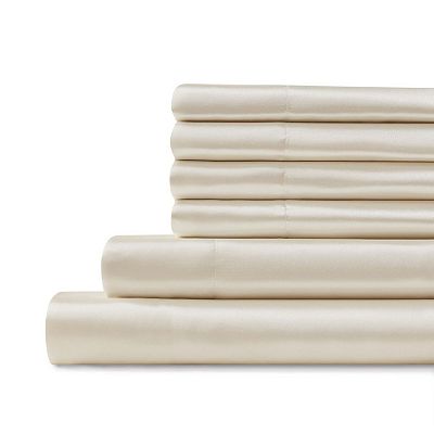 N Natori Silky Smooth Satin 6PC Sheet Set