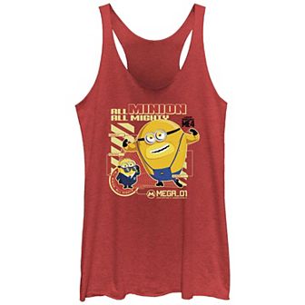 Juniors' Despicable Me 4 All Minion All Mighty Racerback Tank Top