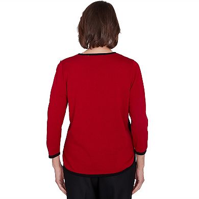 Women's Alfred Dunner Colorblock Beaded Top