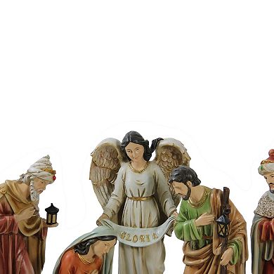 Northlight 11-pc. Vibrantly Colored Traditional Religious Christmas Nativity Figurine Set
