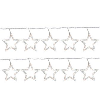 Northlight 13.5-ft. 100 Count Clear Twinkling Star Icicle Christmas Lights