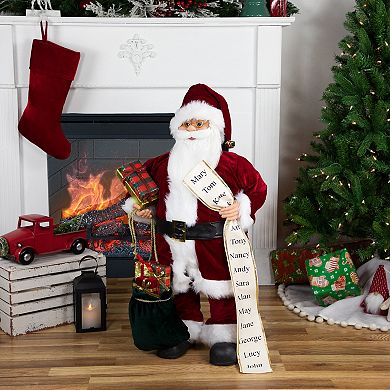 Northlight 32" Traditional Santa Claus Christmas Figure Floor Décor