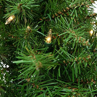 Northlight Pre-Lit Eastern Pine Artificial Christmas Wreath 36-Inch with Clear Lights
