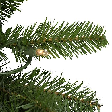 Northlight Pre-Lit Eastern Pine Artificial Christmas Wreath 36-Inch with Clear Lights