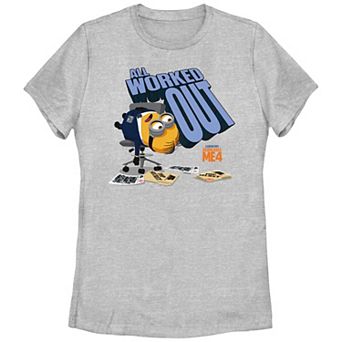 Juniors' Despicable Me 4 Minions All Worked Out Graphic Tee