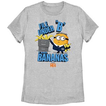 Juniors' Despicable Me 4 Minions "B" For Bananas Graphic Tee