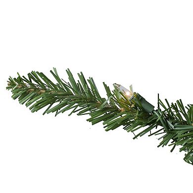 Northlight 7.5' Pre-Lit Slim Eastern Pine Artificial Christmas Tree with Clear Lights