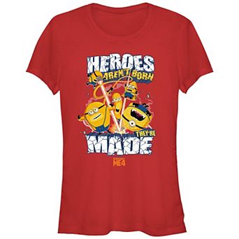 Juniors' Despicable Me 4 Minions Heroes Aren't Born They're Made Graphic Tee