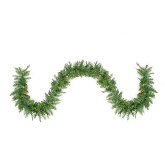 Northlight 9-ft. Pre-Lit Northern Pine Artificial Christmas Garland with Multi Color Lights
