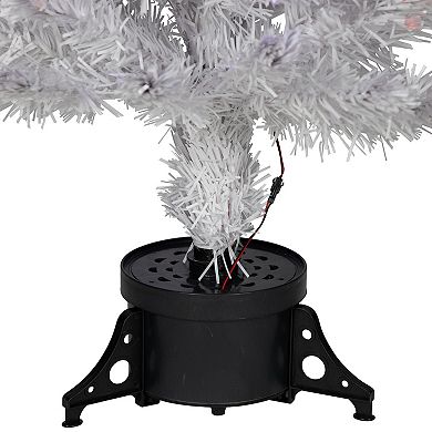 Northlight 4 ft. Pre-Lit Medium Iridescent Fiber Optic Artificial Christmas Tree
