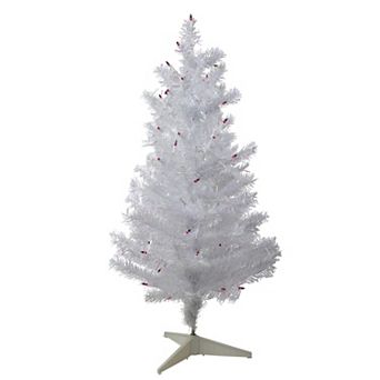 Northlight 3 ft. Pre-Lit White Medium Iridescent Pine Artificial Christmas Tree