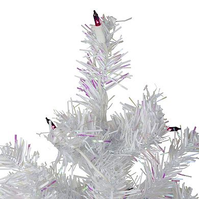 Northlight 3 ft. Pre-Lit White Medium Iridescent Pine Artificial Christmas Tree