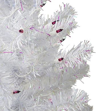 Northlight 3 ft. Pre-Lit White Medium Iridescent Pine Artificial Christmas Tree