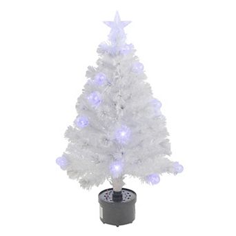 Northlight 3 ft. Pre-Lit White Fiber Optic Artificial Christmas Tree