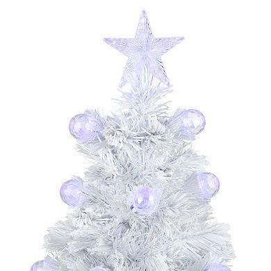 Northlight 3 ft. Pre-Lit White Fiber Optic Artificial Christmas Tree