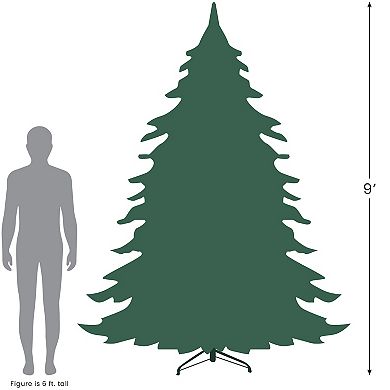 Northlight 9 ft. Pre-lit Slim Pine Artificial Christmas Tree