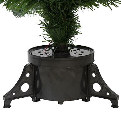 Northlight 4' Pre-Lit Color Changing Fiber Optic Artificial Christmas Tree & Snowflakes