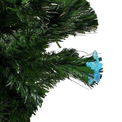 Northlight 4' Pre-lit Potted Medium Pine Color Changing Star Artificial Christmas Tree