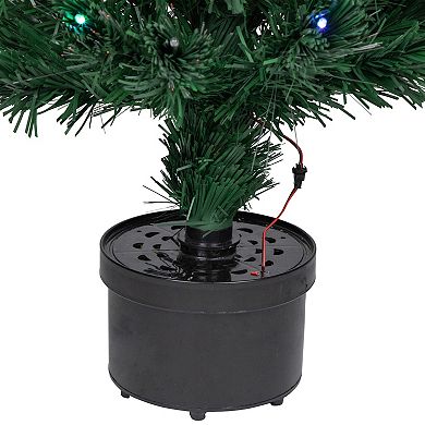 Northlight 4 ft. Pre-Lit LED Fiber Optic Artificial Christmas Tree with Color Changing Stars