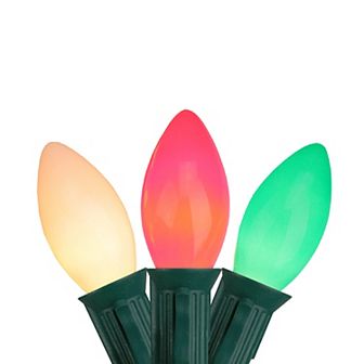 Northlight 24-ft. 25-Count Green, White & Red Indoor / Outdoor Christmas Lights Strand