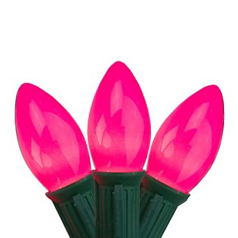 Northlight 24-ft. 25-Count Opaque Pink Mini Indoor / Outdoor Christmas Lights Strand