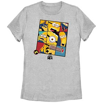 Juniors' Despicable Me 4 Minions Closeups Graphic Tee