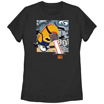 Juniors' Despicable Me 4 Minions Laser Eye Graphic Tee