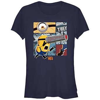 Juniors' Despicable Me 4 Minions Telescopic Eye Graphic Tee