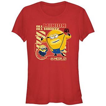 Juniors' Despicable Me 4 All Minion All Mighty Graphic Tee