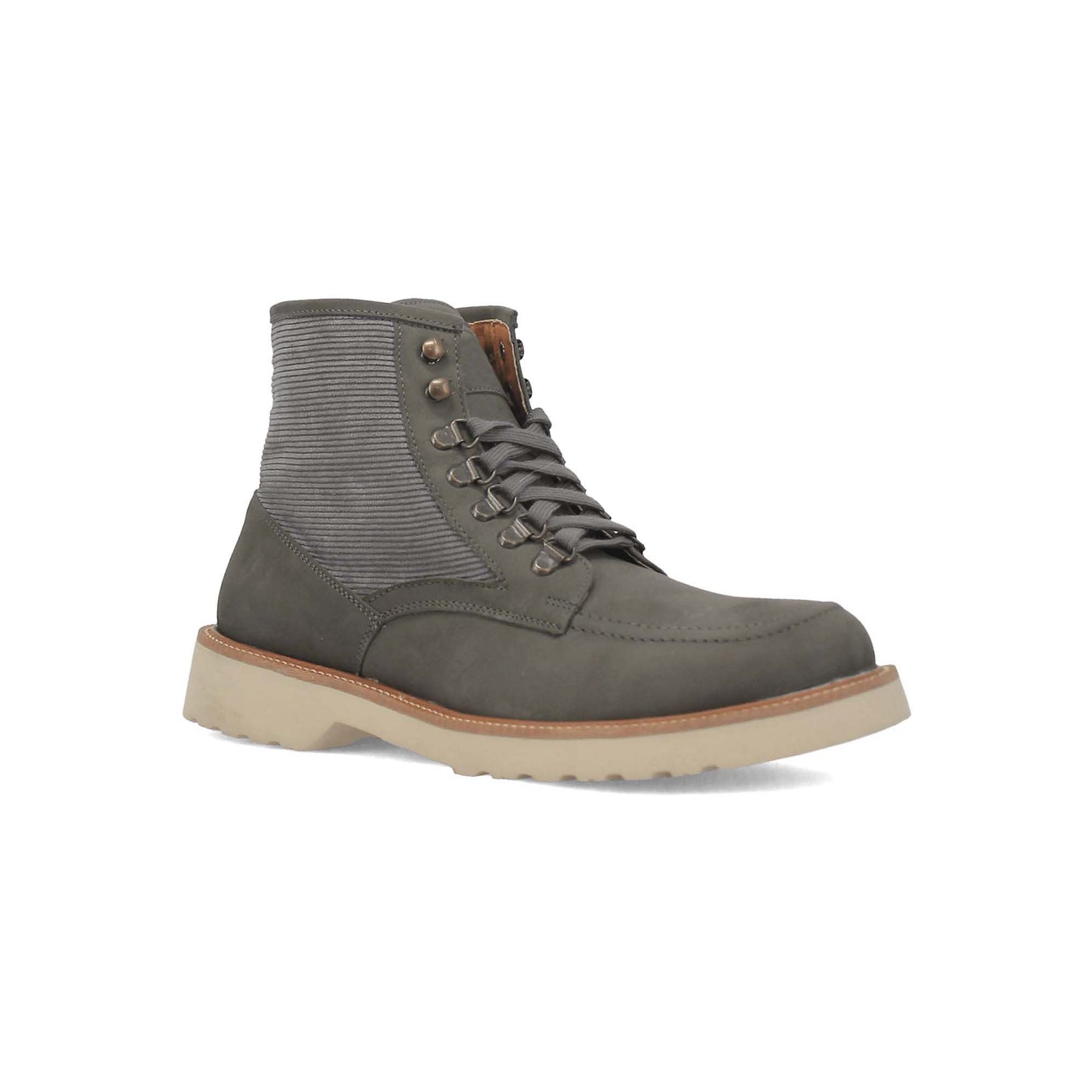 Dingo Carlsbad Mens Leather Boots, Size: 8, Gray