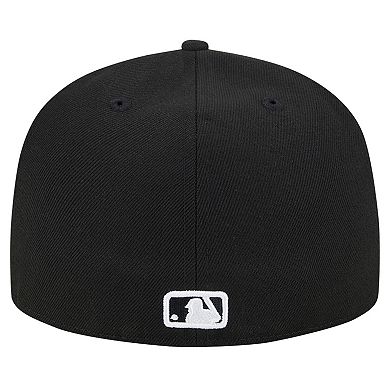 Men's New Era Black Washington Nationals Logo 59FIFTY Fitted Hat