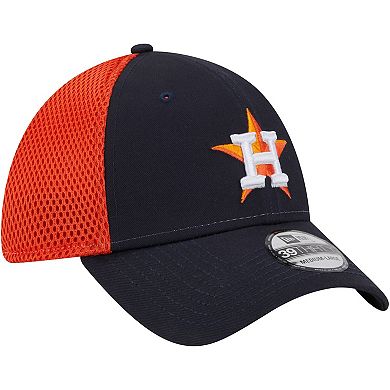 Men's New Era Navy Houston Astros Team Neo 39THIRTY Flex Hat