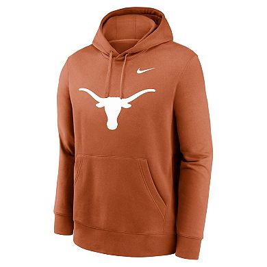Men's Nike Texas Orange Texas Longhorns Primetime Evergreen Club Fleece Pullover Hoodie