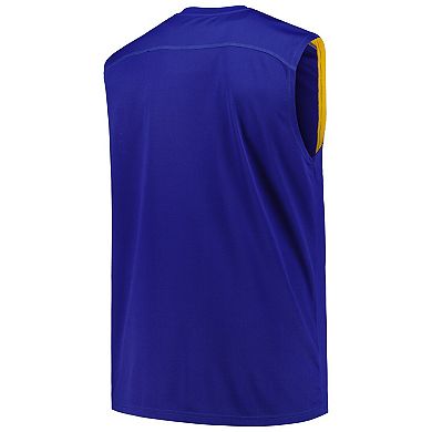 Men's Fanatics Royal Golden State Warriors Big & Tall Birdseye Muscle Tank Top