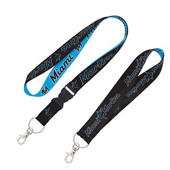 WinCraft Miami Marlins 2-Pack Lanyard with Detachable Buckle & Key Strap Set
