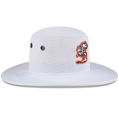 Men's New Era White Cleveland Browns 2024 NFL Training Camp Panama Bucket Hat