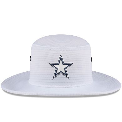 Men's New Era White Dallas Cowboys 2024 NFL Training Camp Panama Bucket Hat