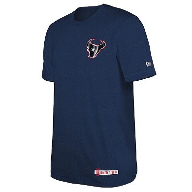 Men's New Era Heather Navy Houston Texans 2024 NFL Training Camp T-Shirt