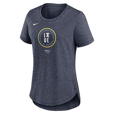 Women's Nike Navy Philadelphia Phillies 2024 City Connect Tri-Blend T-Shirt